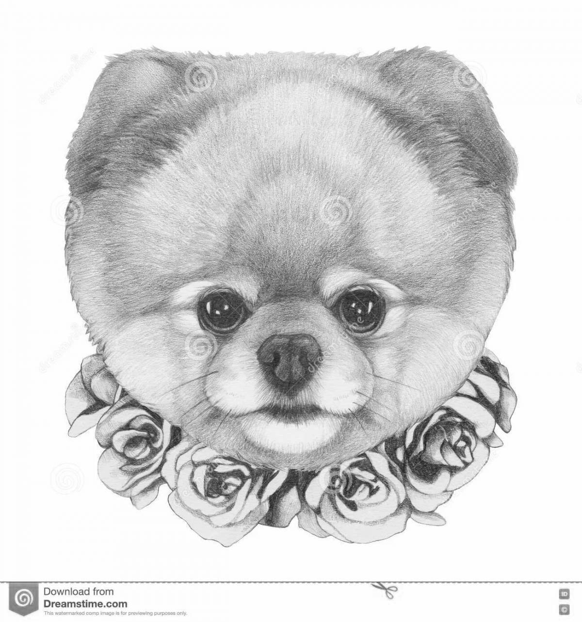 Great Spitz drawing