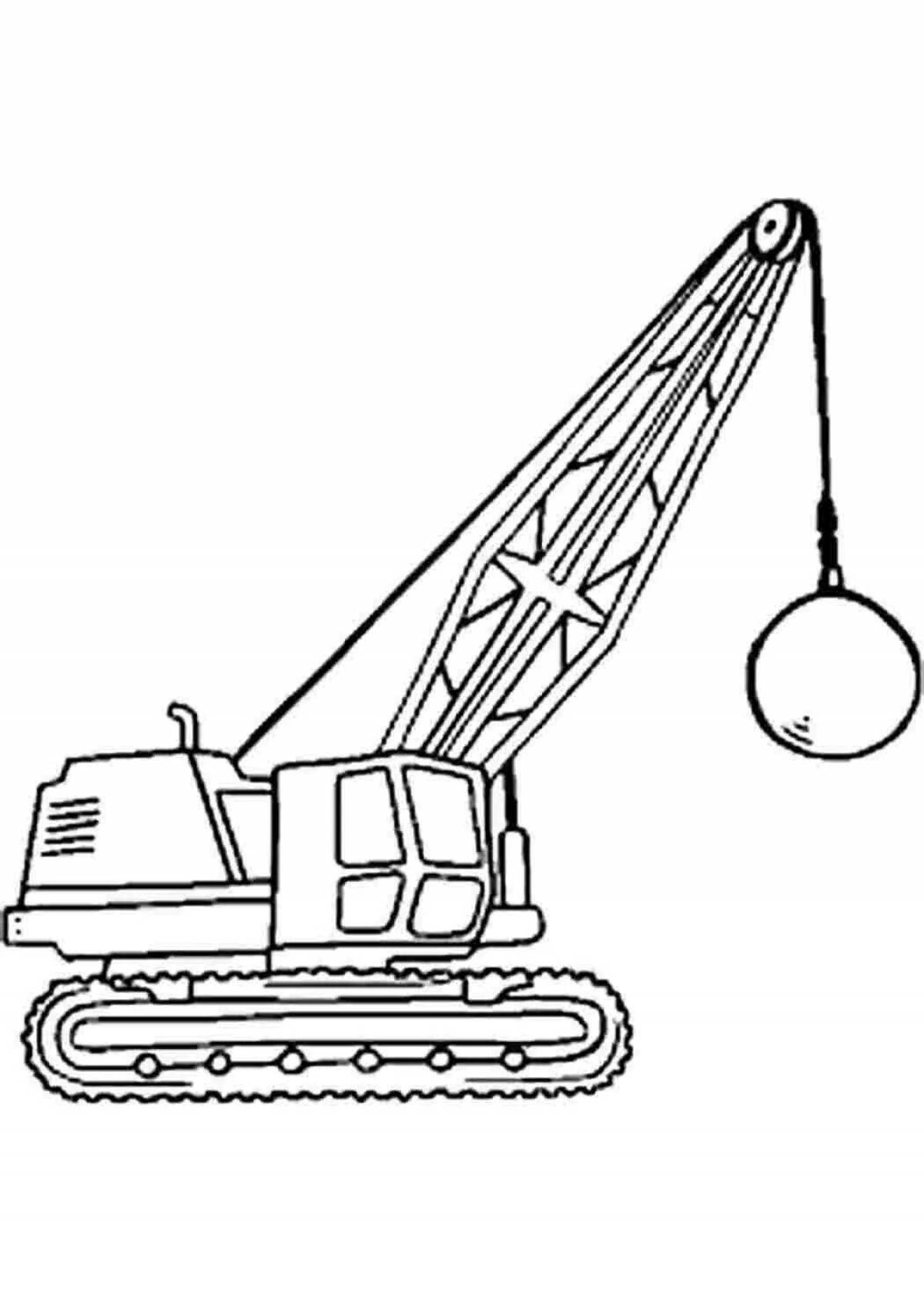Tempting drilling machine coloring page