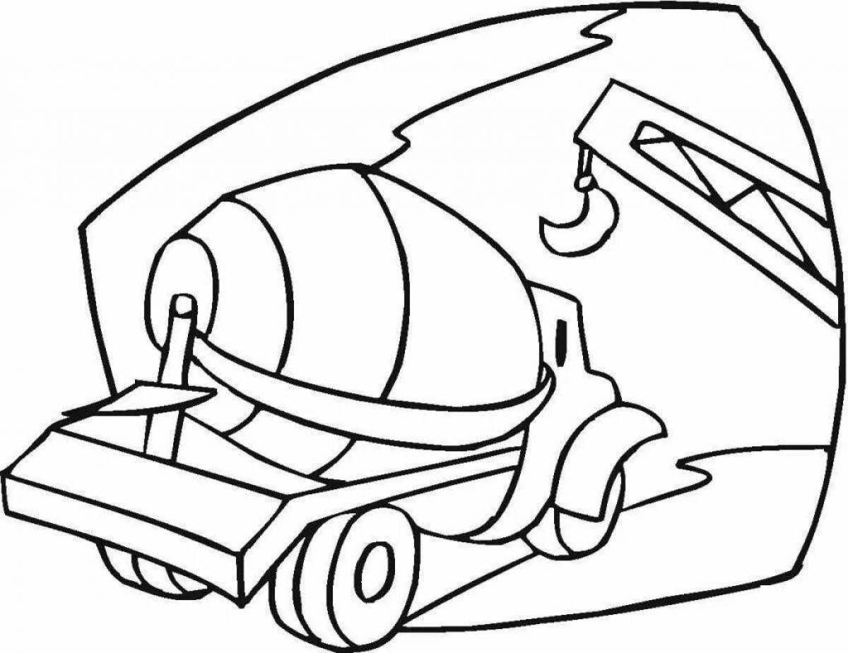 Mystic drilling machine coloring page