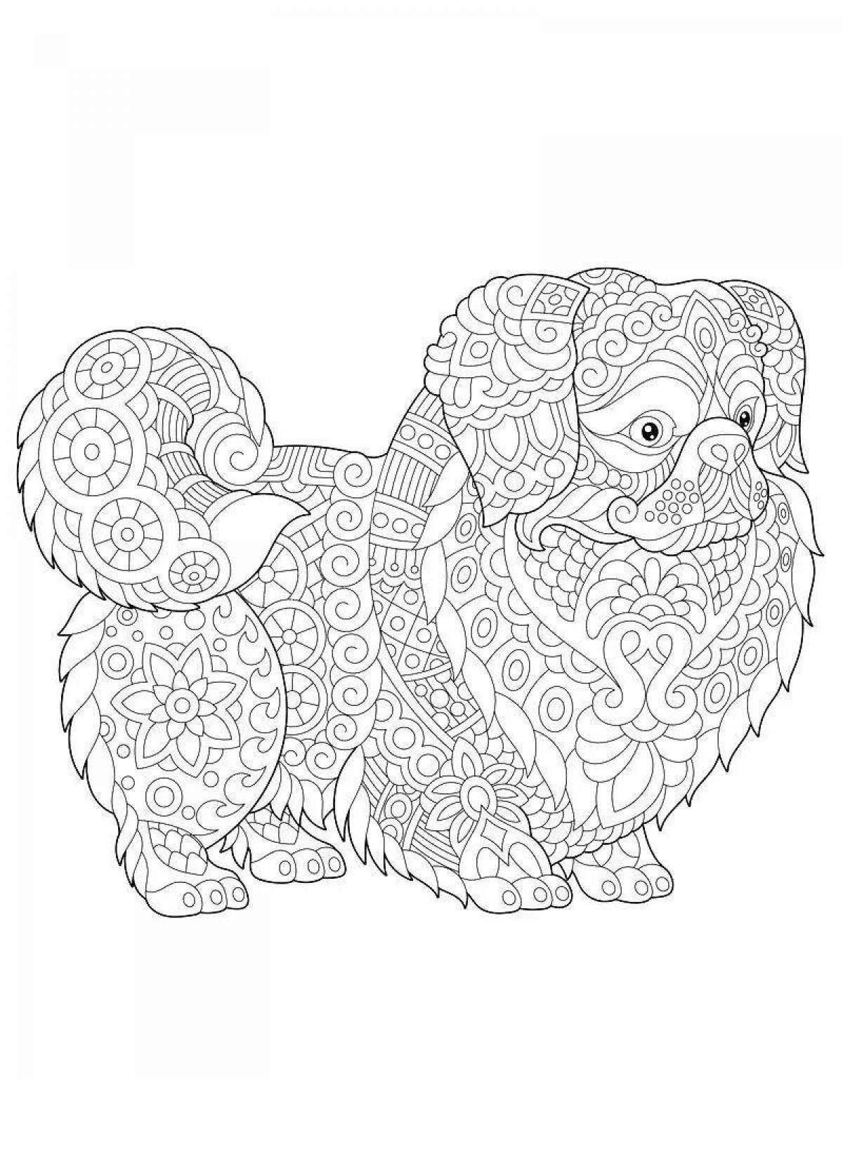 Colourful antistress coloring book