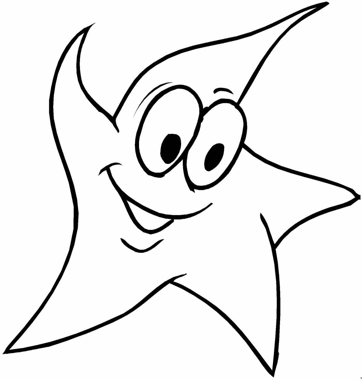 Amazing star coloring page