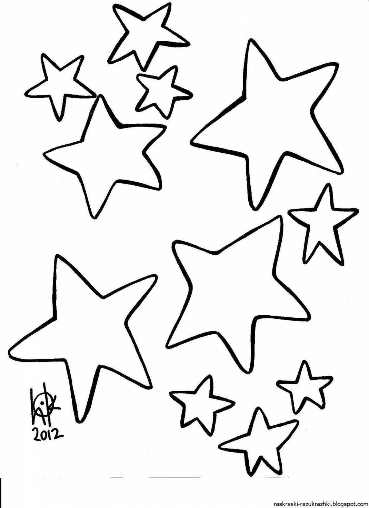 Attractive coloring picture of a star