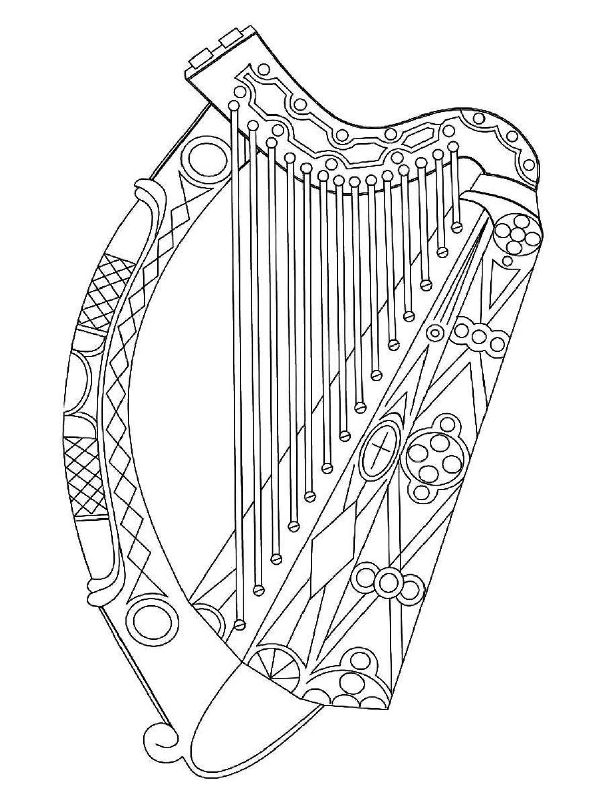 Рисунок поэтической арфы