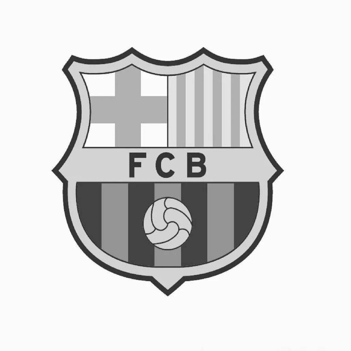 Great coloring book with Barcelona logo