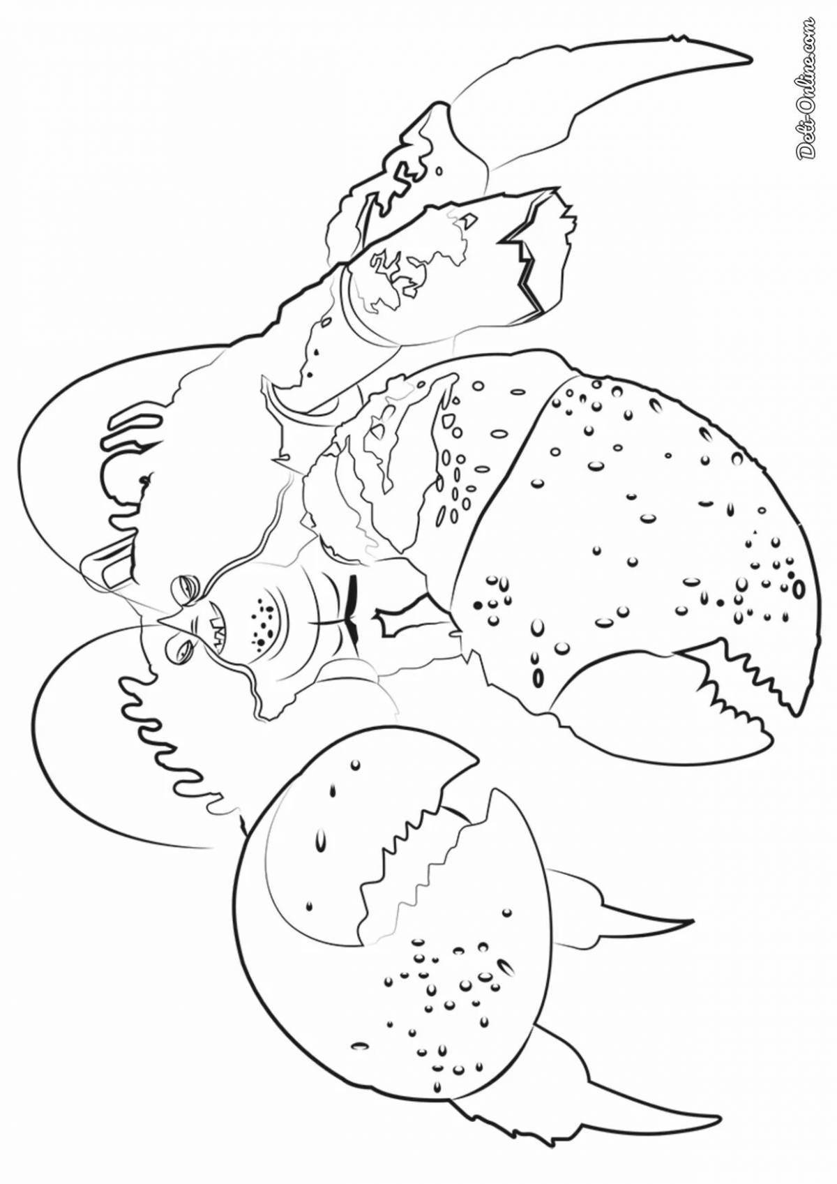 Photo Moana crab bright coloring