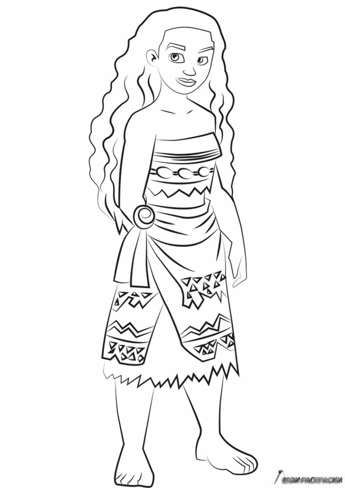 Photo Lovely coloring moana crab