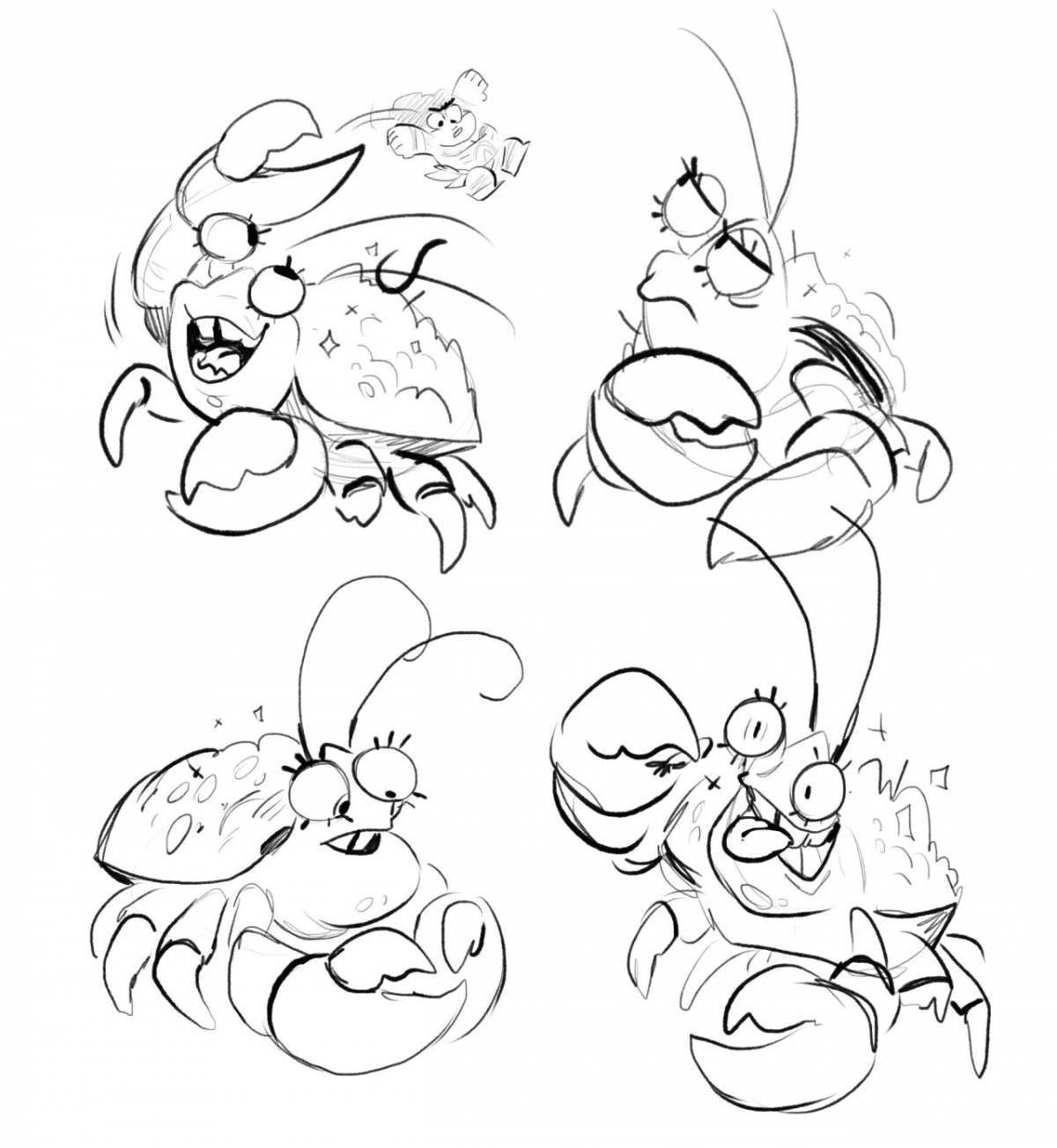 Photo Luminous coloring moana crab