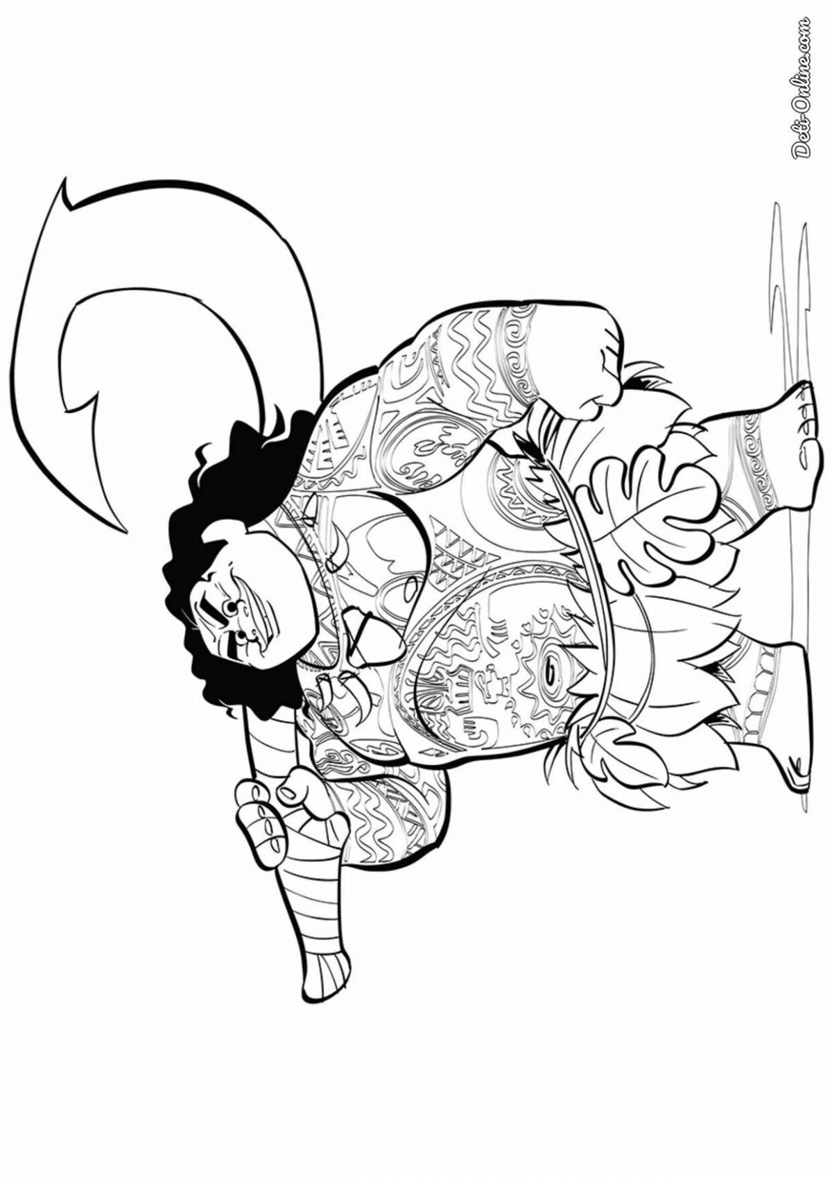 Photo Fancy coloring moana crab