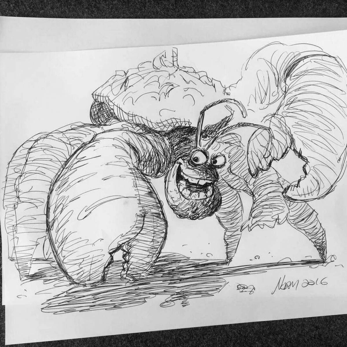 Photo Comic coloring moana crab