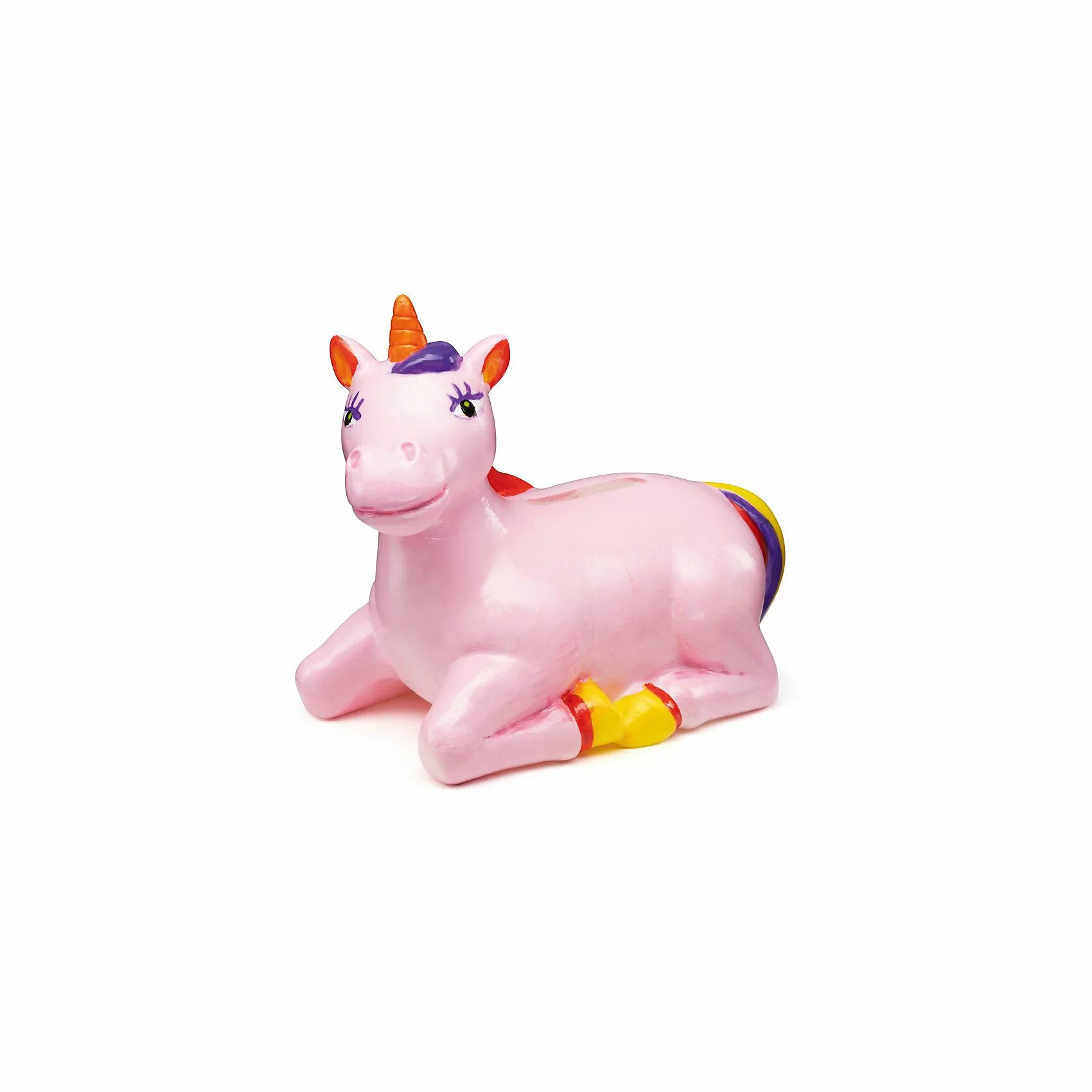 Violent coloring piggy bank unicorn