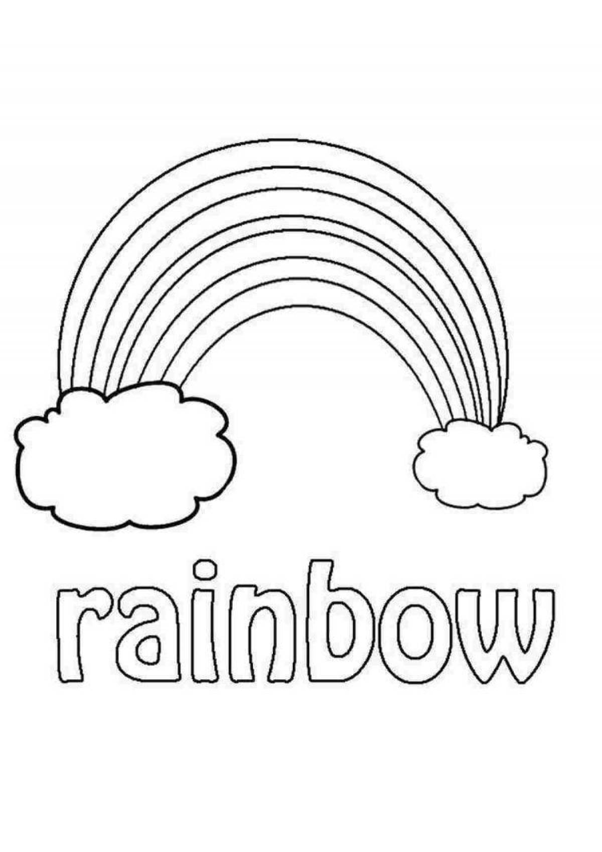Радуга Rainbow раскраска