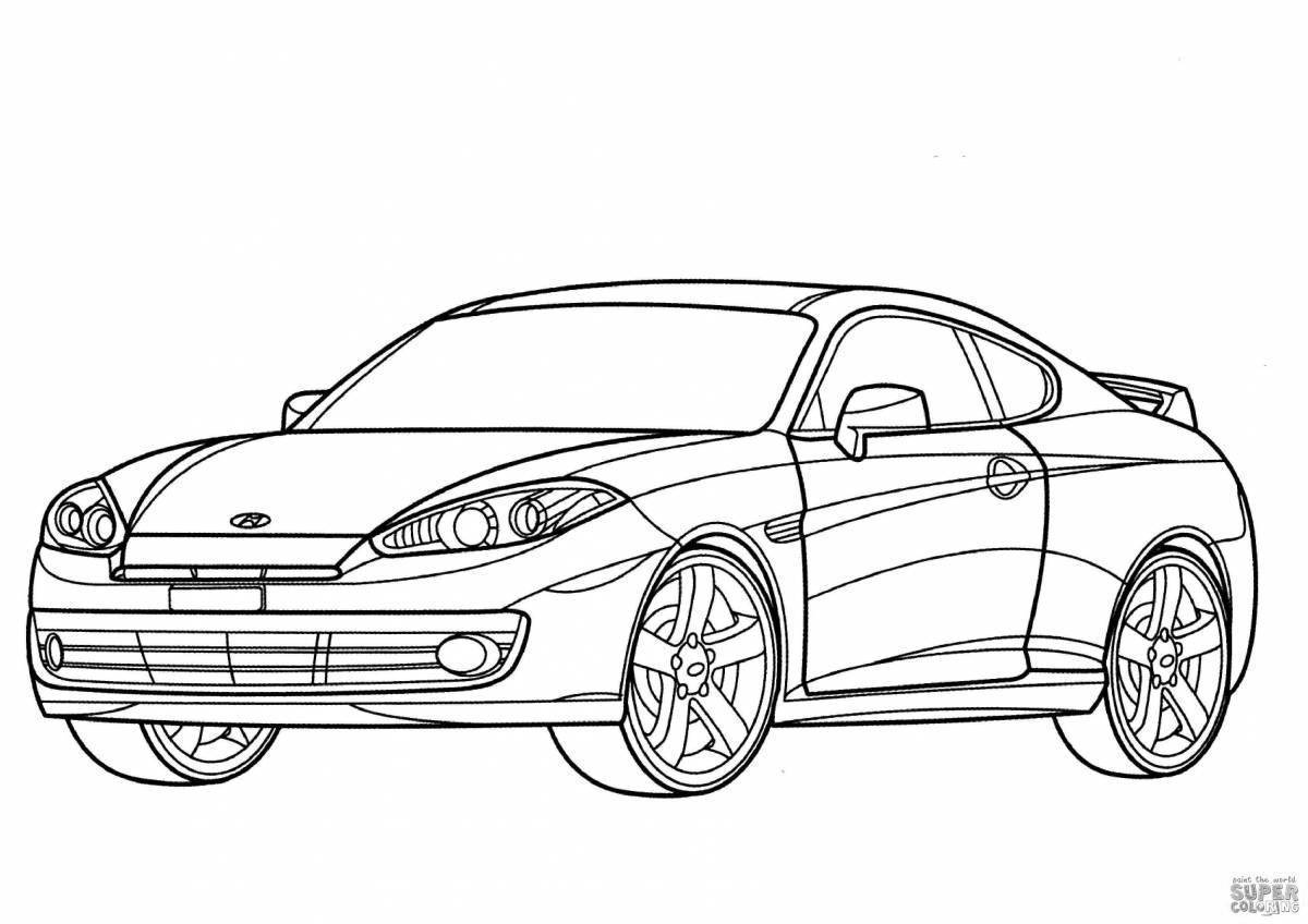 Картинки автомобилей для раскрашивания