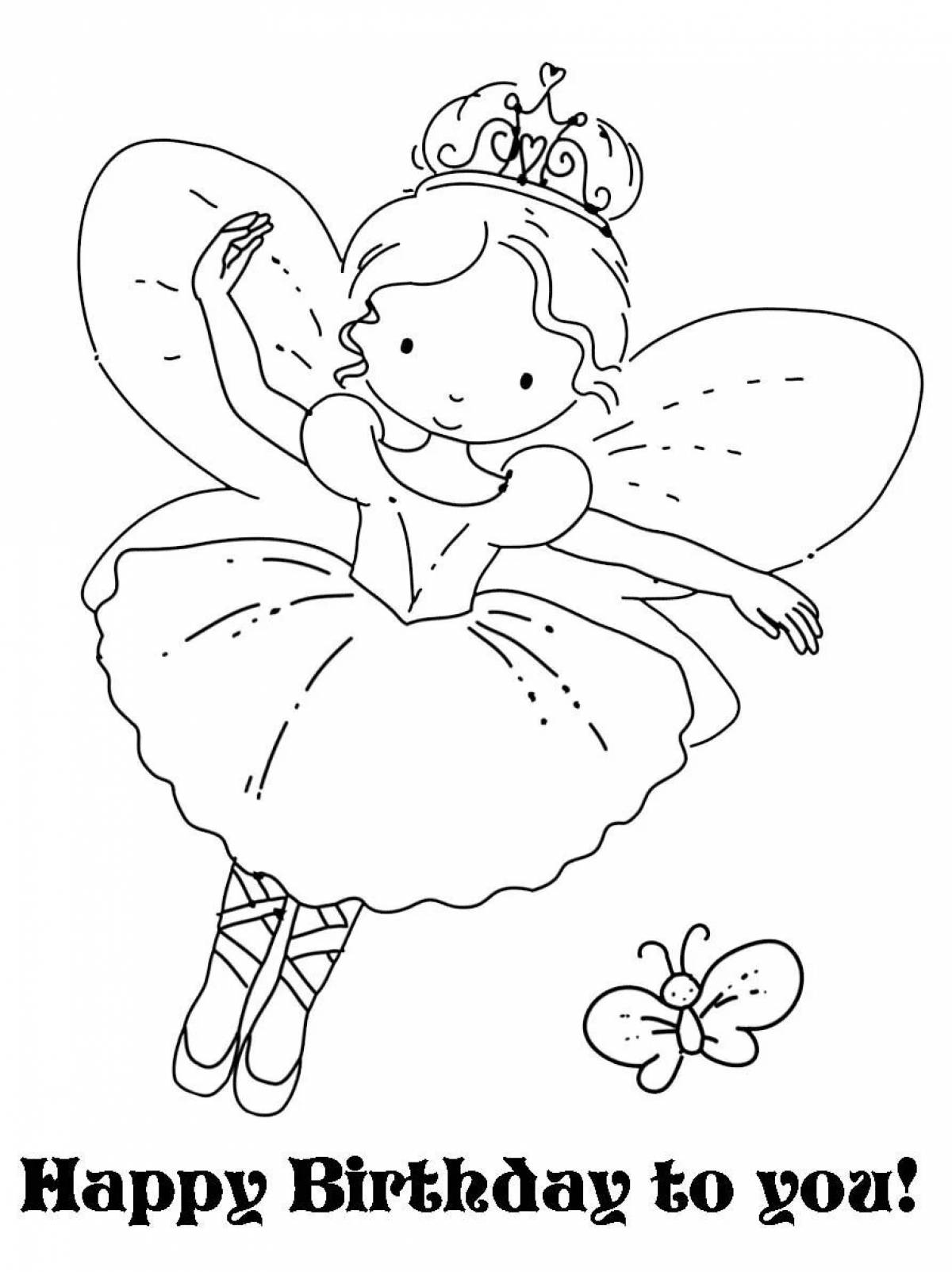 Nimble ballerina bunny coloring book