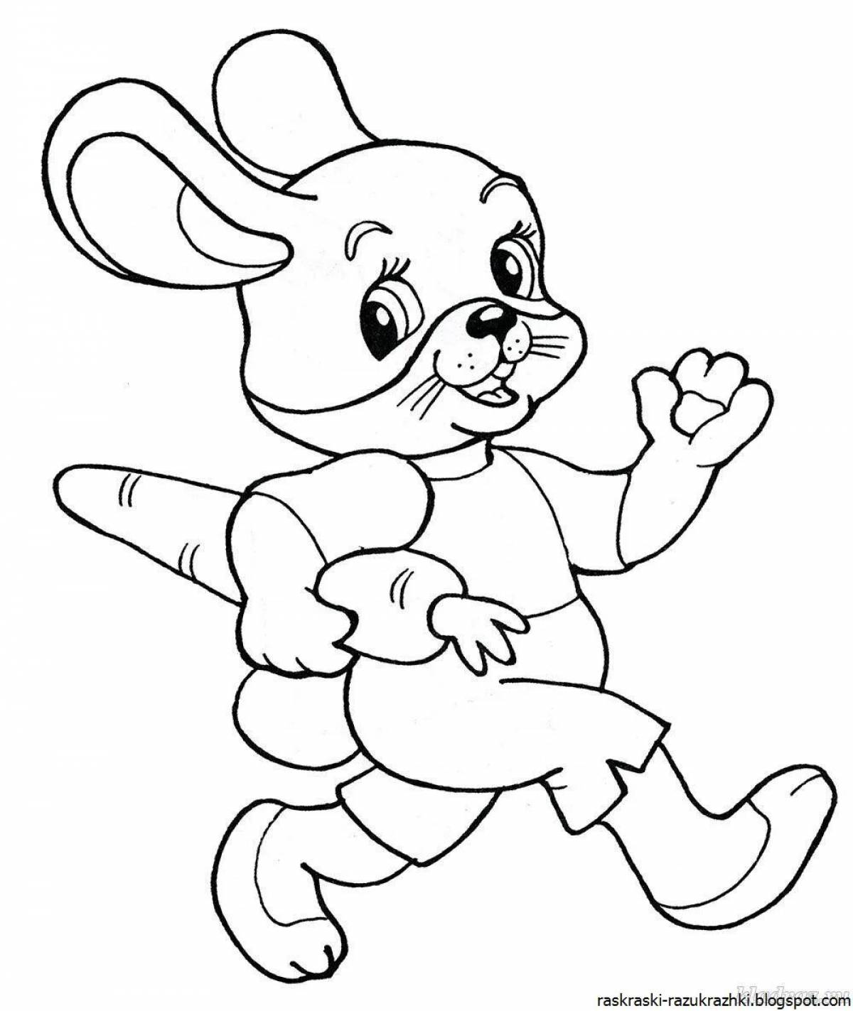 Charming jumping bunny