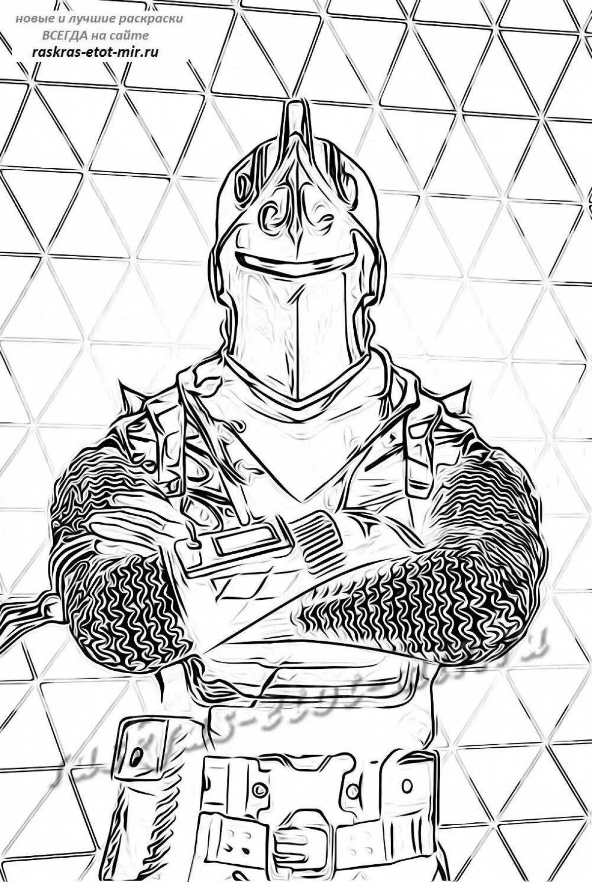 Fortnite midas shining coloring book