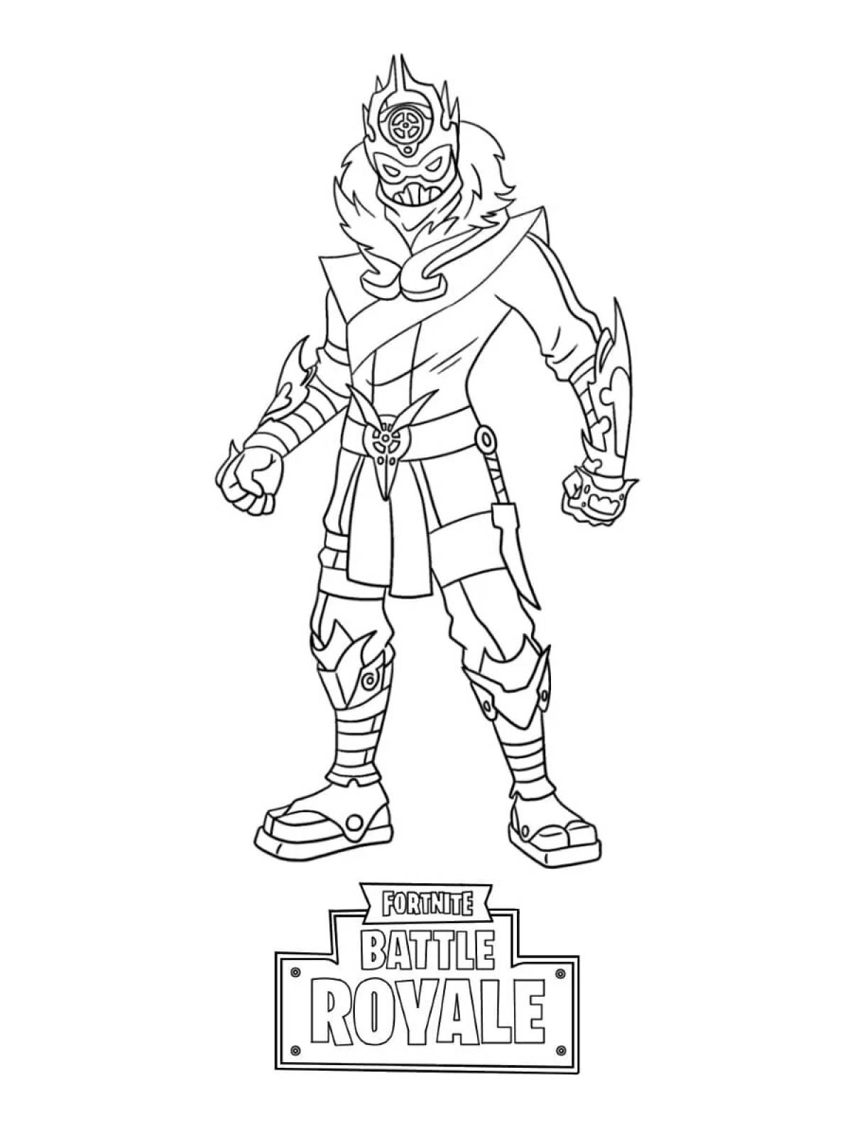 Comic fortnite midas coloring book