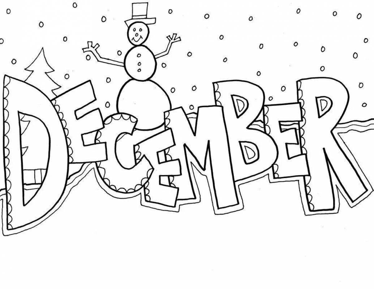 A fascinating English Christmas coloring book