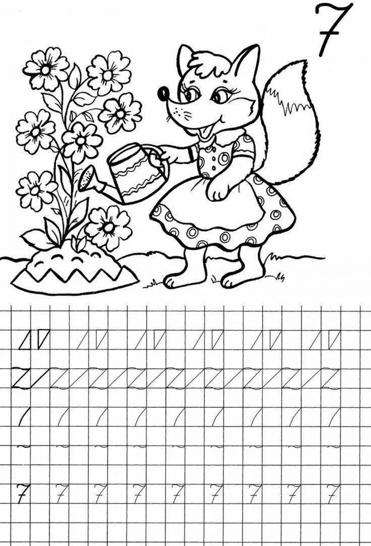 Coloring pages with great numbers