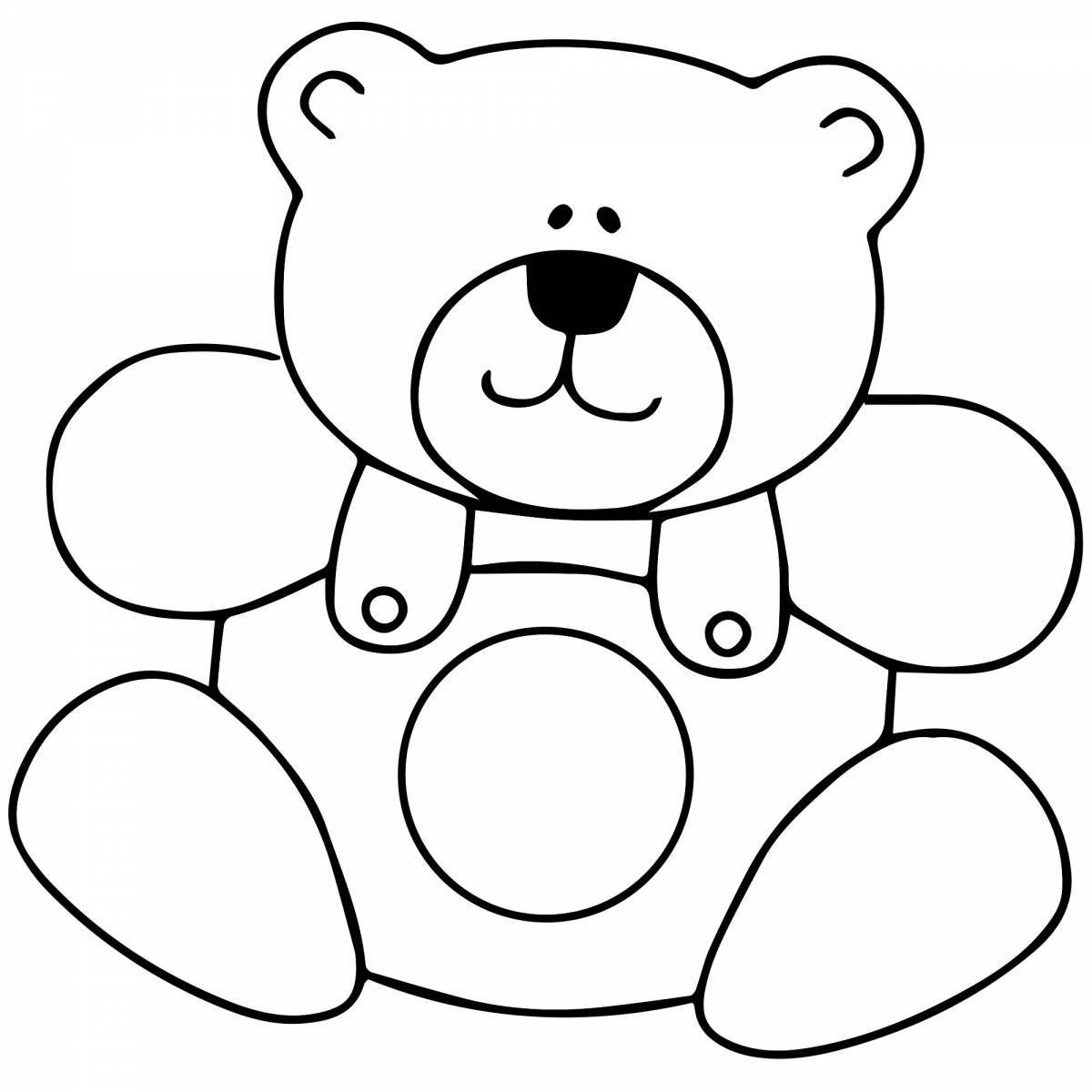 Crazy Bear coloring page