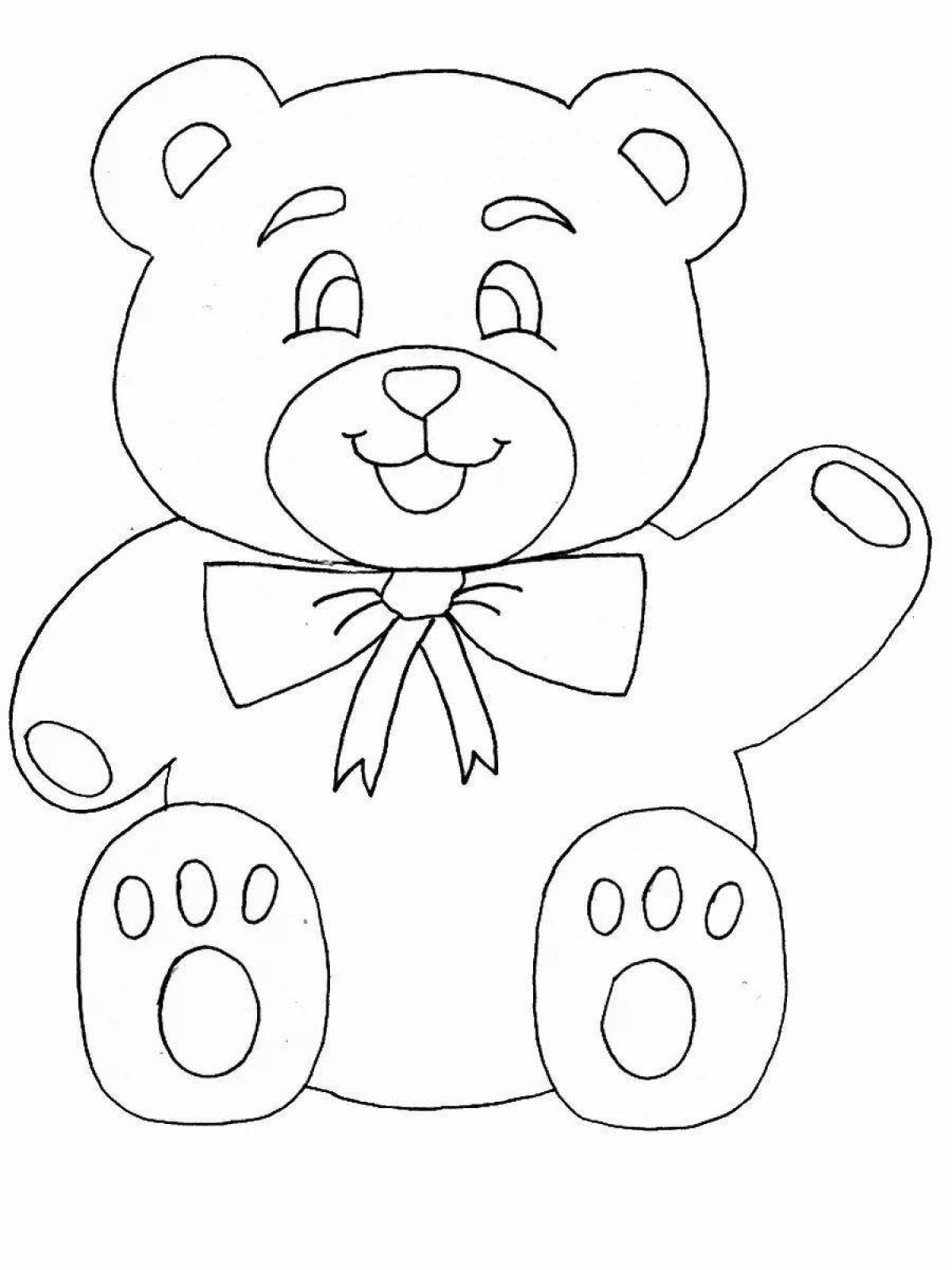 Coloring bear cub color-frenzy