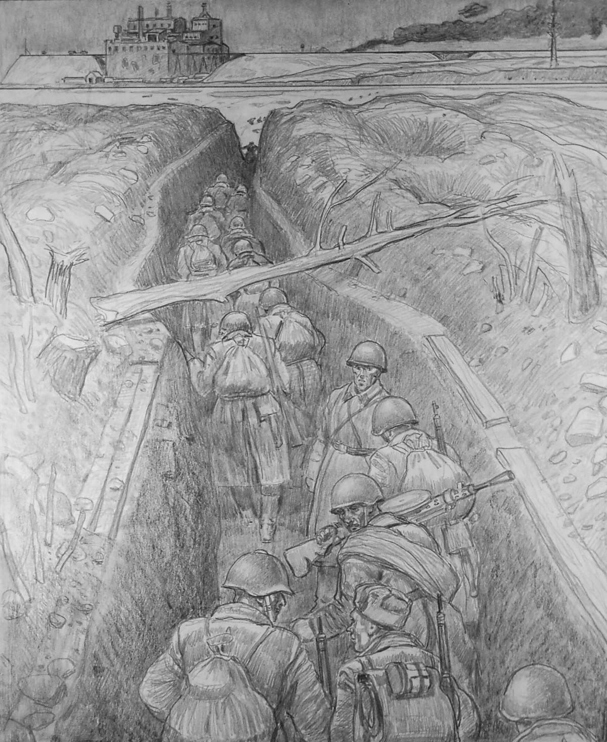 Impressive Leningrad war coloring book