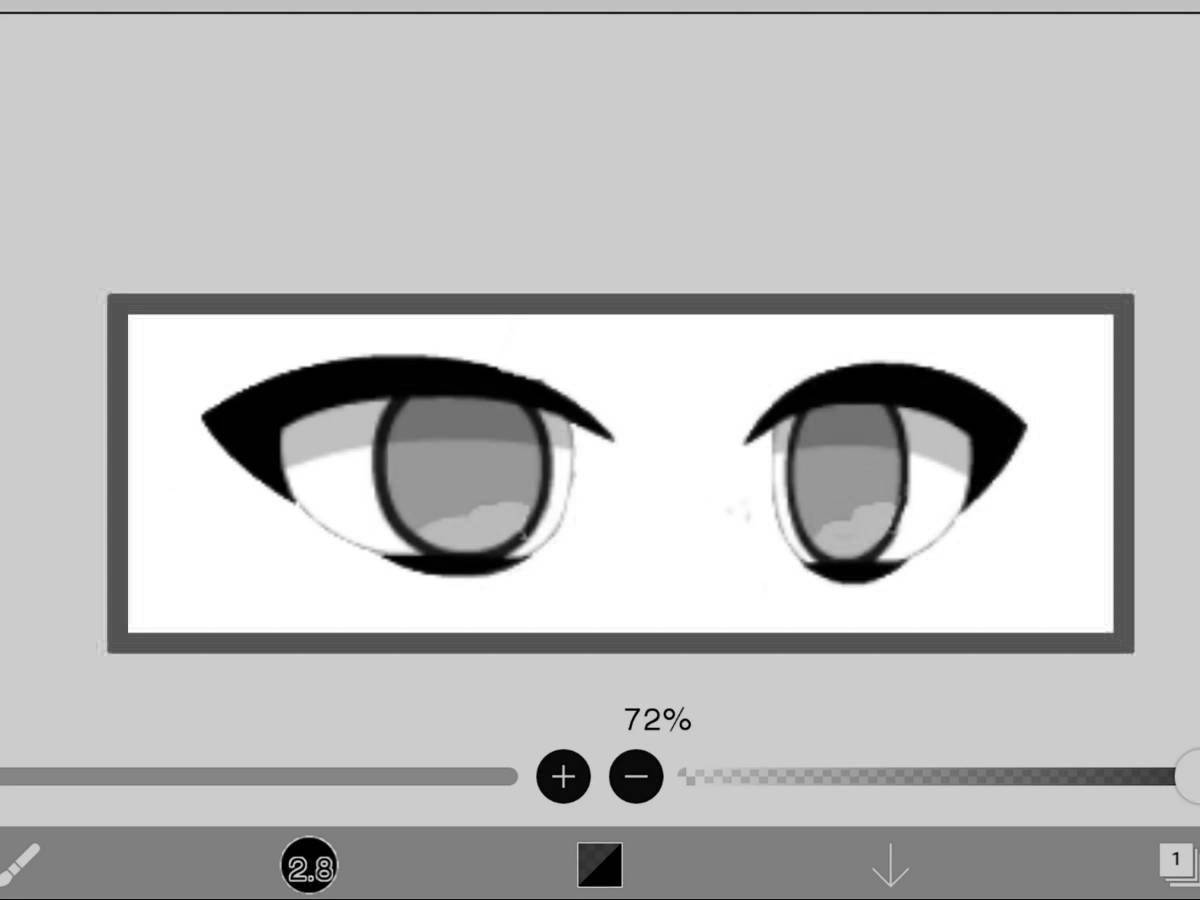 Coloring bright gacha eyes