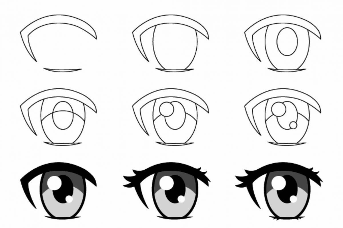 Coloring gorgeous gacha eyes