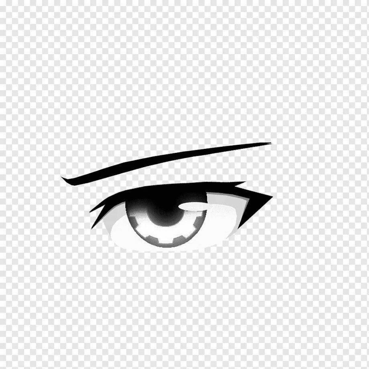 Fascinating gacha eyes coloring page