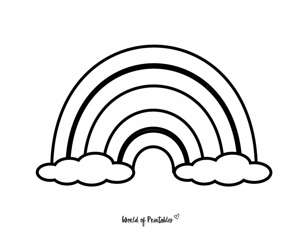 Photo Majestic coloring rainbow colors