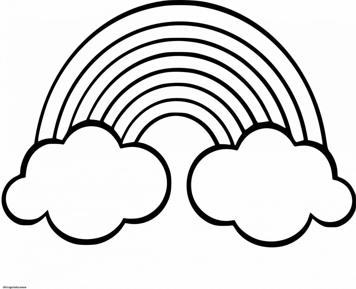 Photo Tempting rainbow coloring book