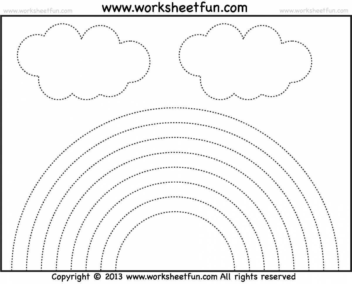 Photo Glitter coloring rainbow colors