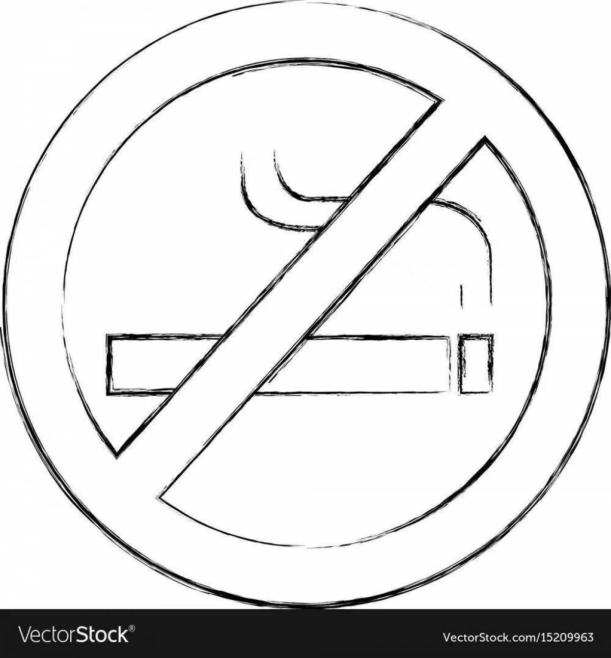 Attractive safety sign coloring book