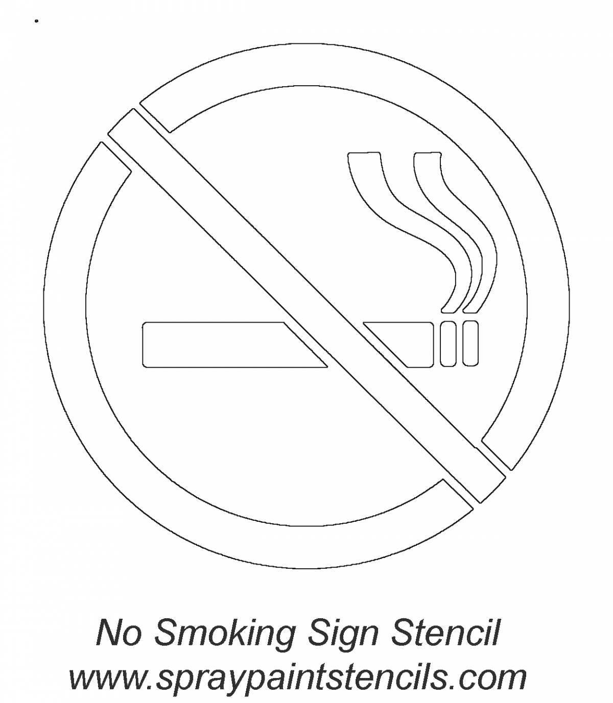 Coloring page friendly safety sign