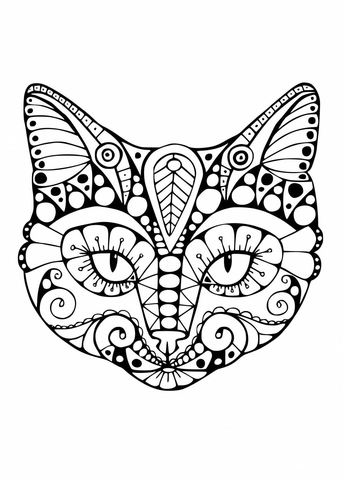 Fine cats coloring pages