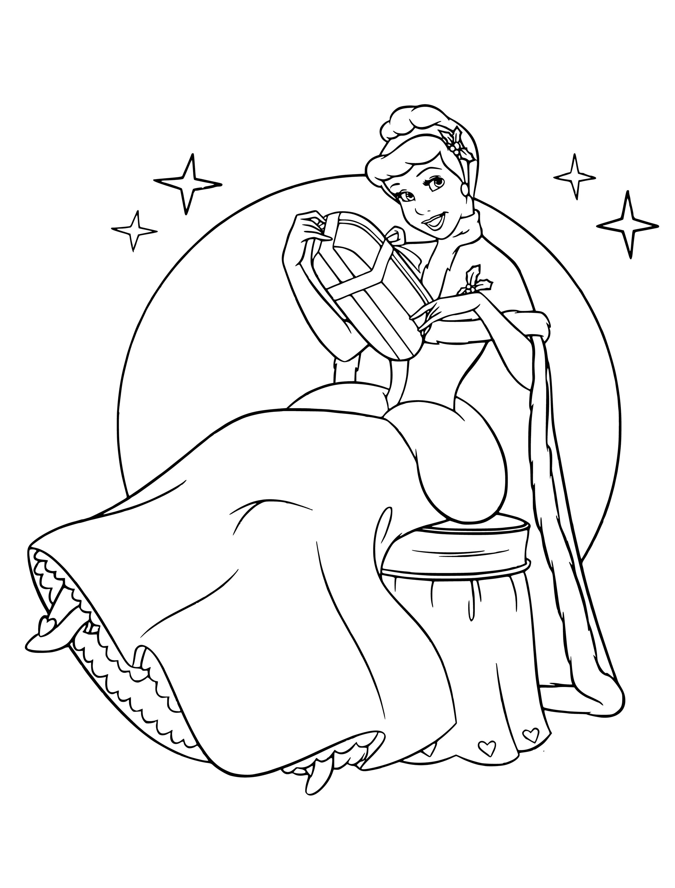 Luxury coloring christmas princess