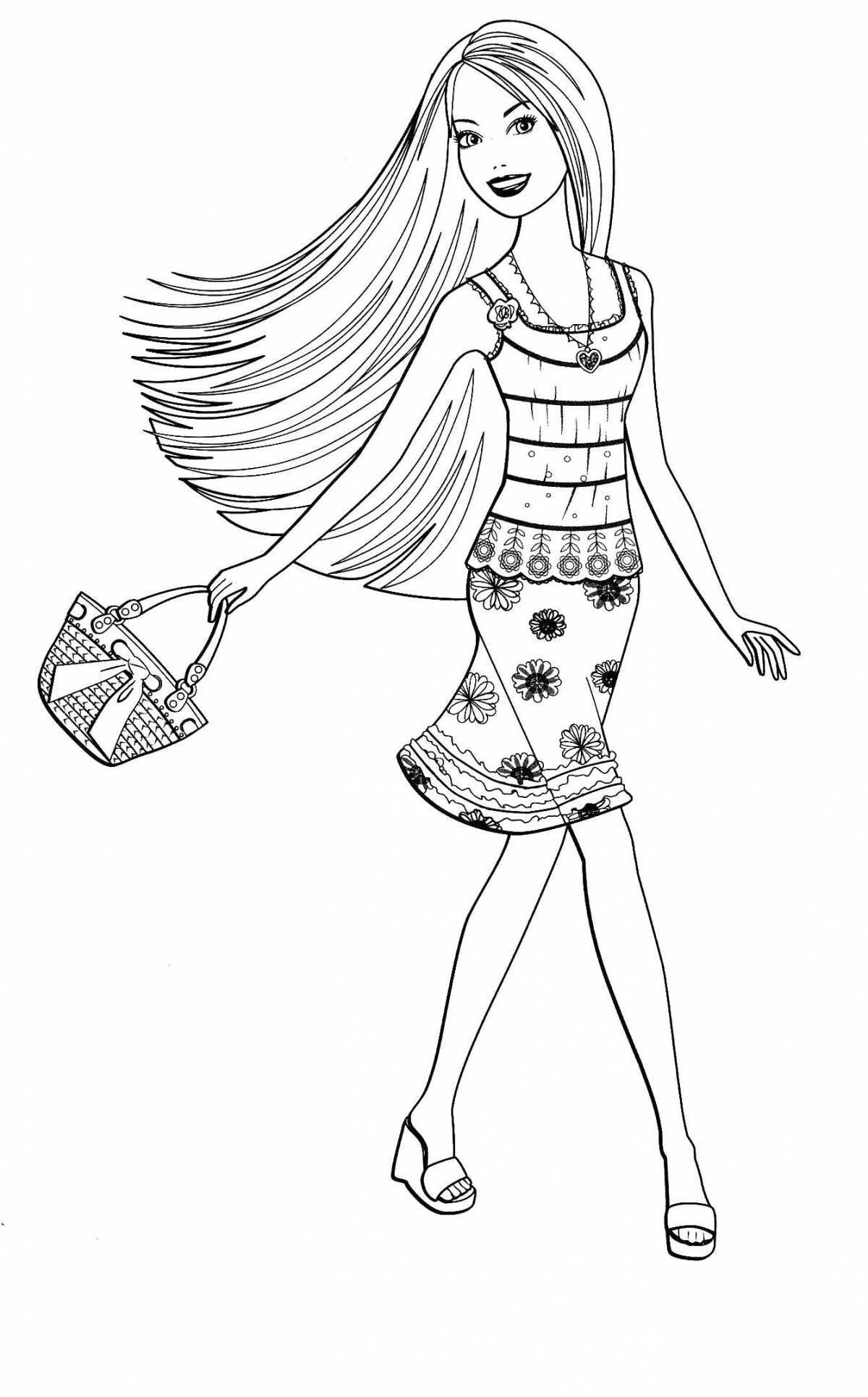 Great barbie doll coloring book