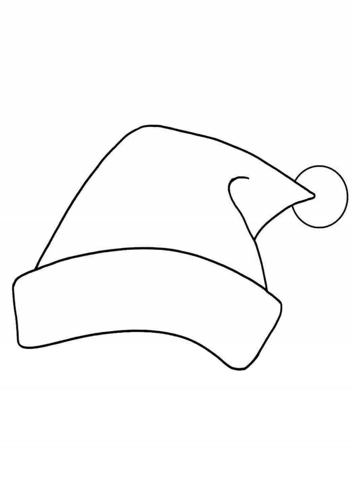 Colouring smooth Christmas hat
