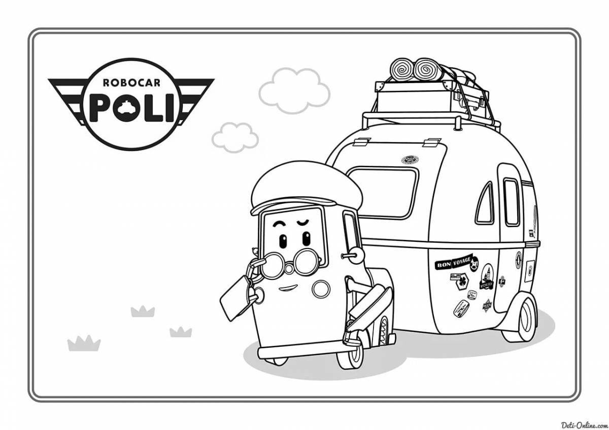 Charming mark robocar coloring book