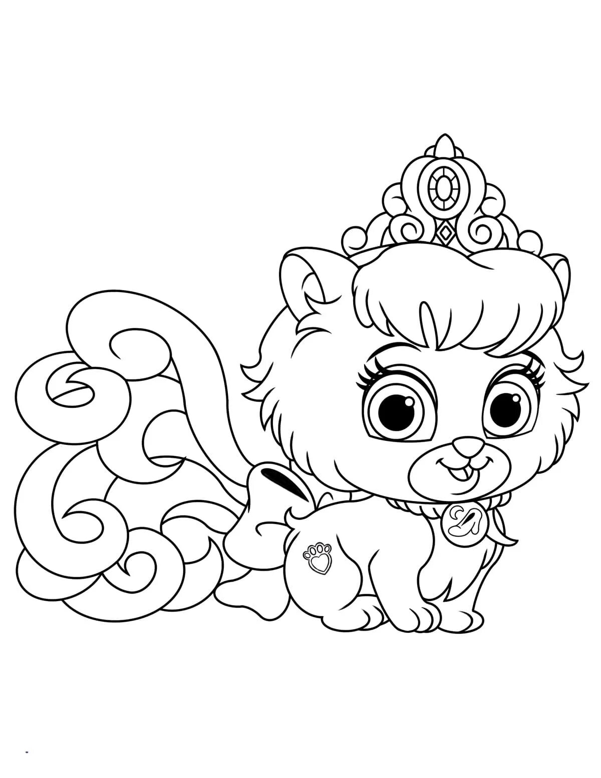 Photo Disney sparkling pets coloring book