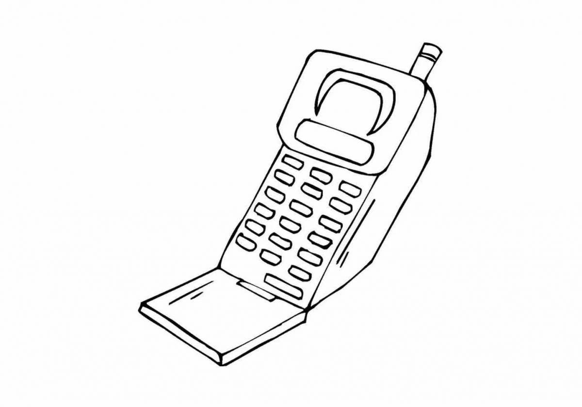 Color sparkling phone coloring book