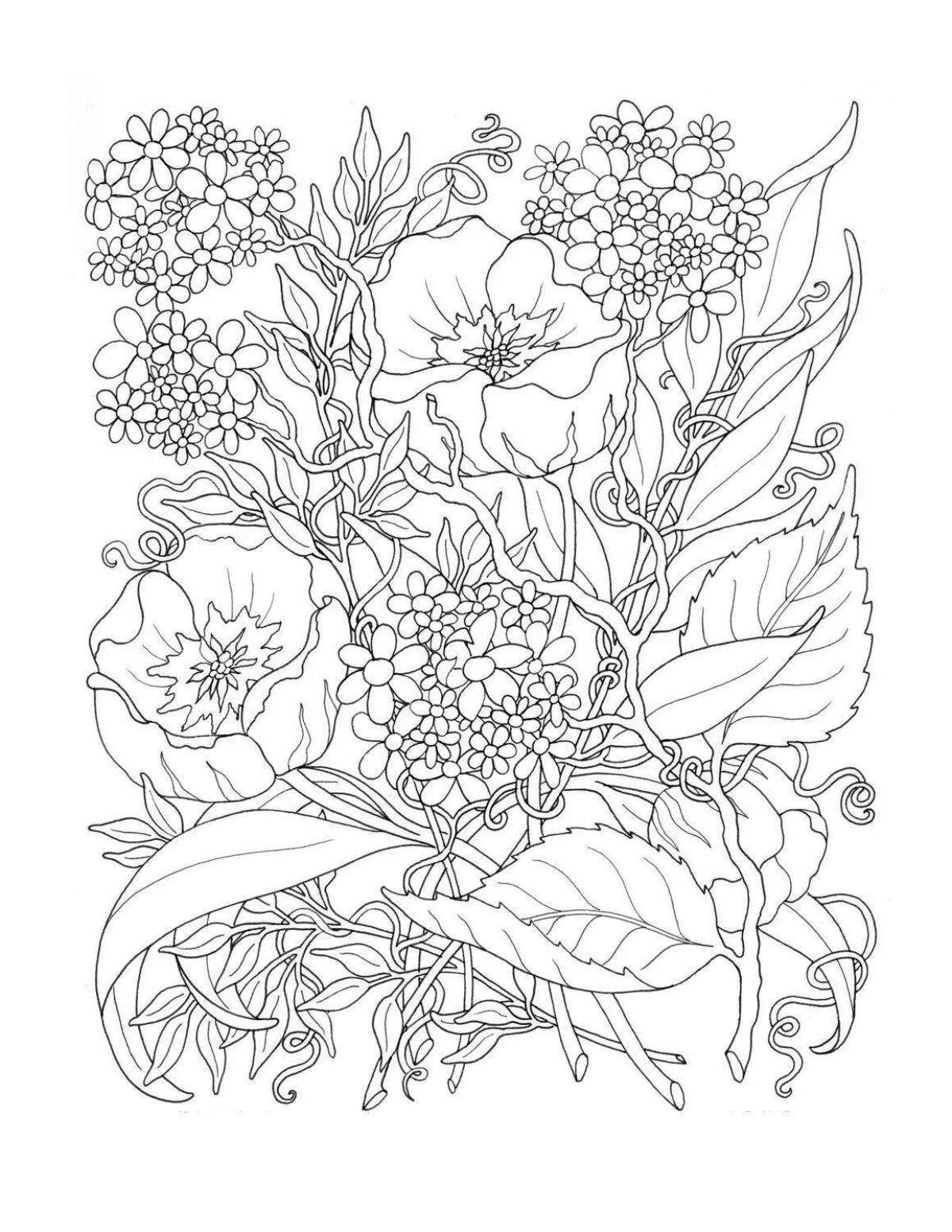 Relaxing anti-stress coloring book