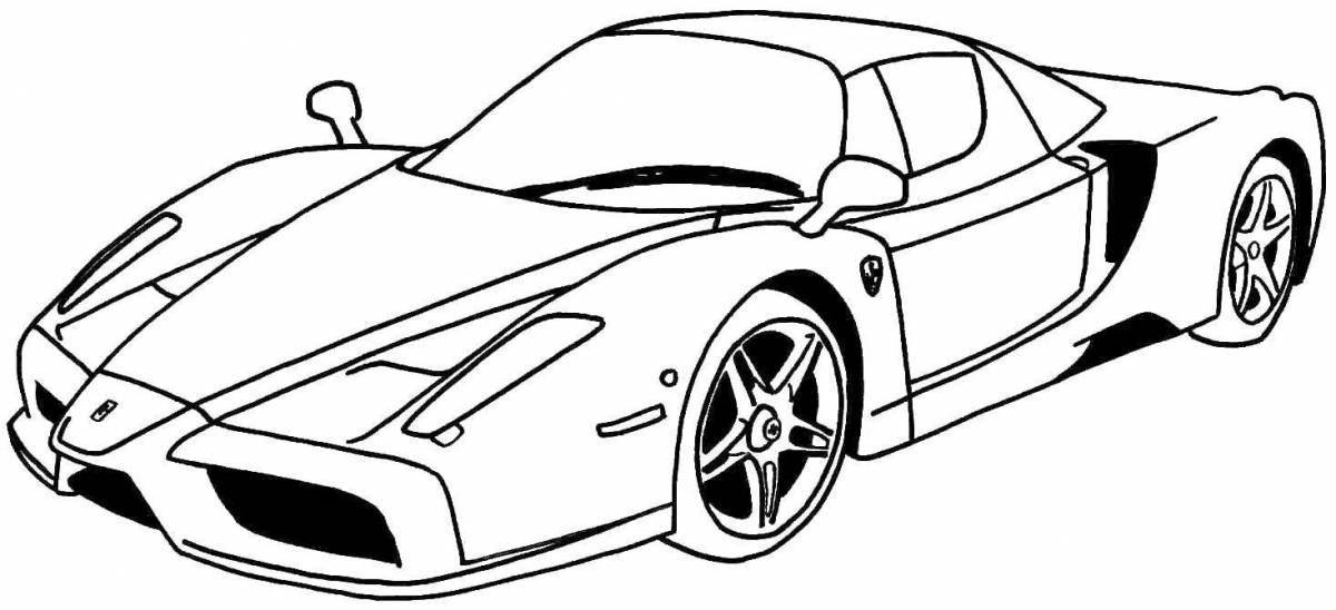 Photo Suret car coloring page fun