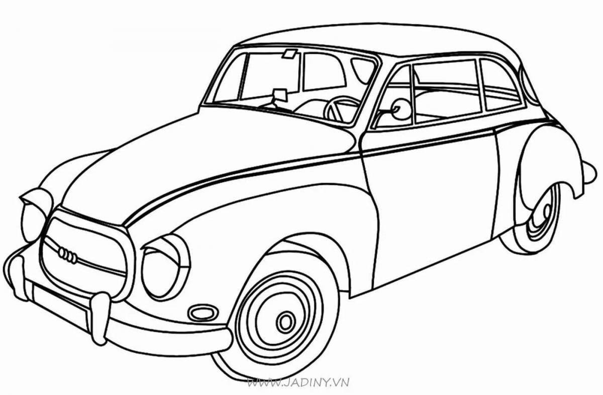 Exciting suret car coloring page