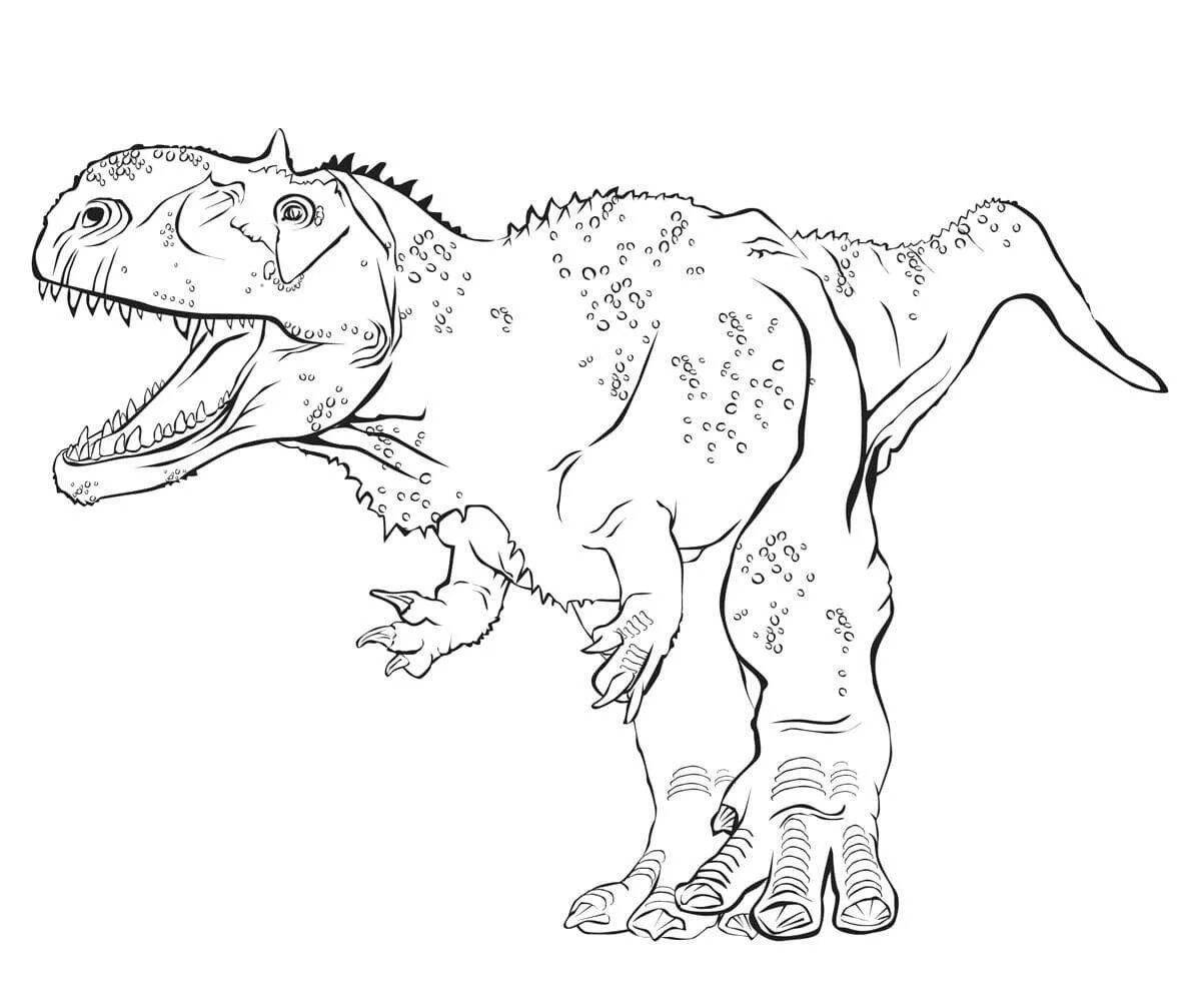 Колоссальная раскраска мега динозавры