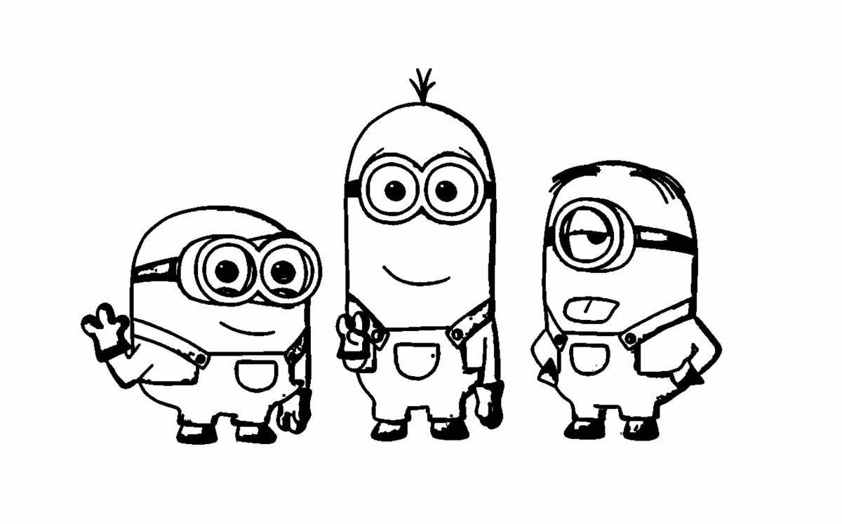 Photo Delightful kevin the minion coloring book