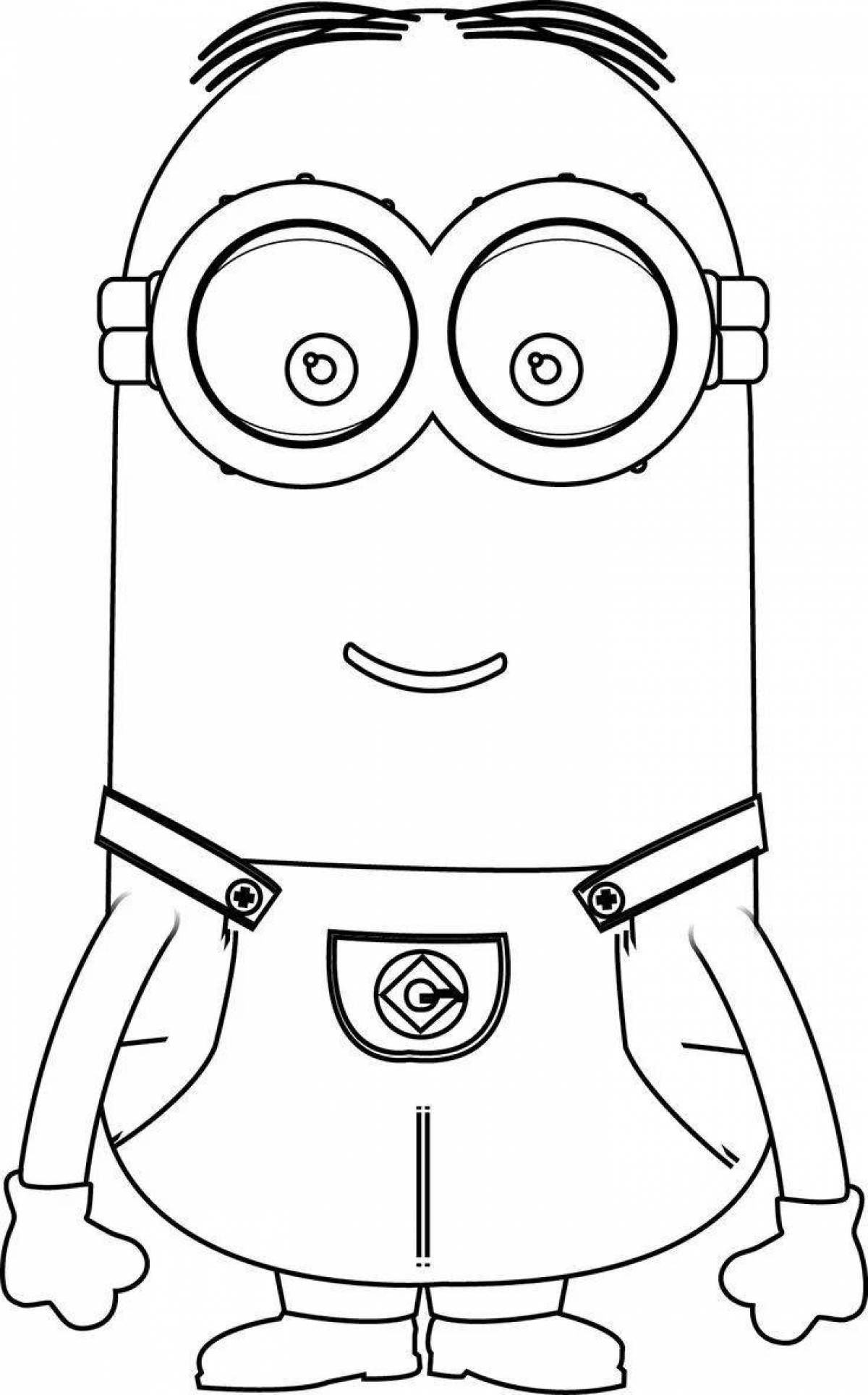 Kevin's minion fun coloring book