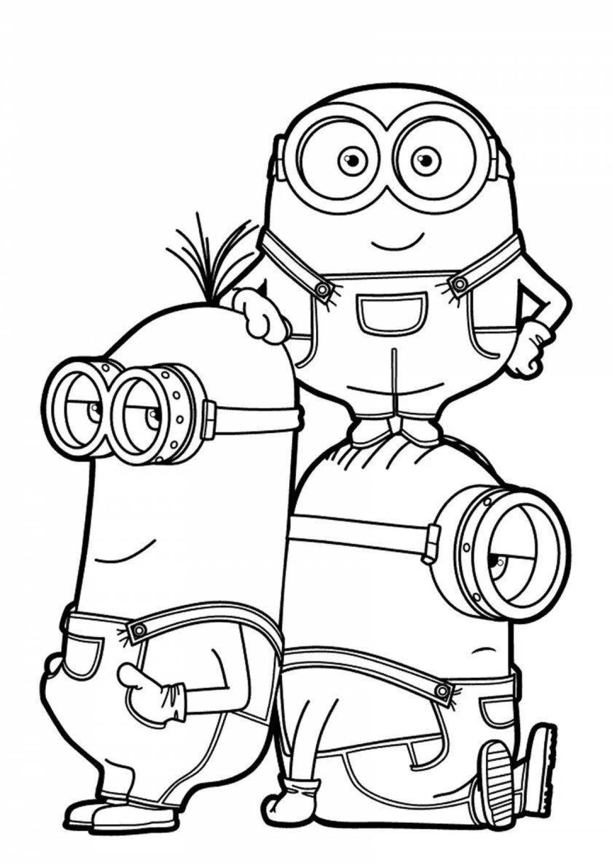 Coloring book fabulous kevin the minion