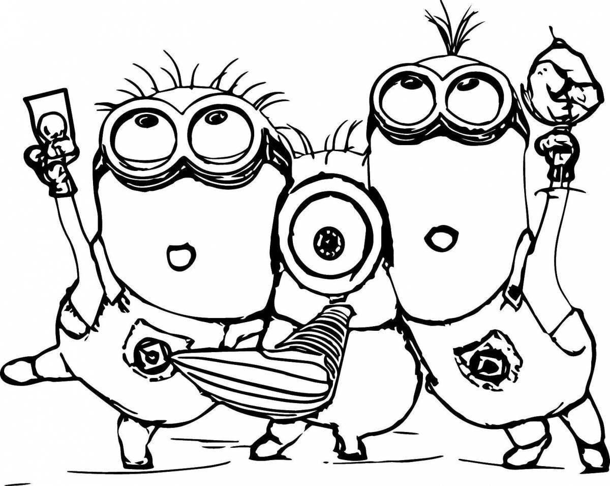 Gorgeous kevin the minion coloring book