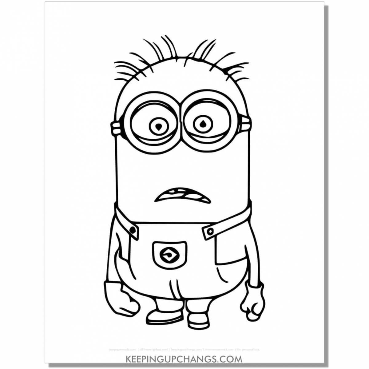 The incredible kevin the minion coloring book