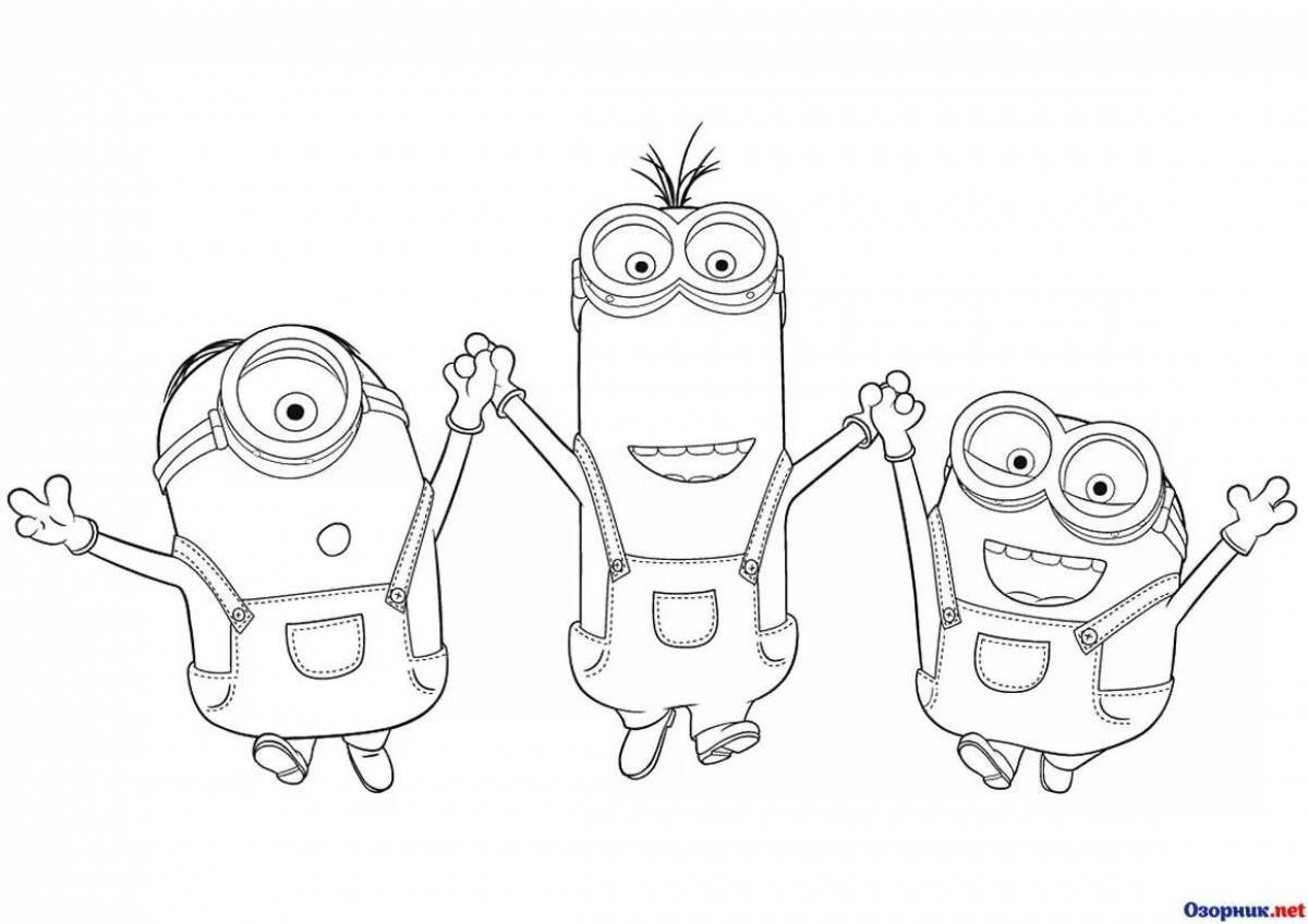 Coloring book unforgettable kevin the minion